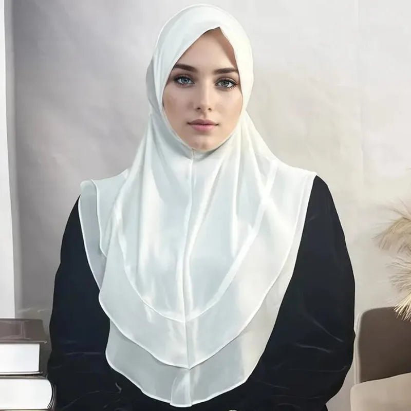 le hijab instantané blanc