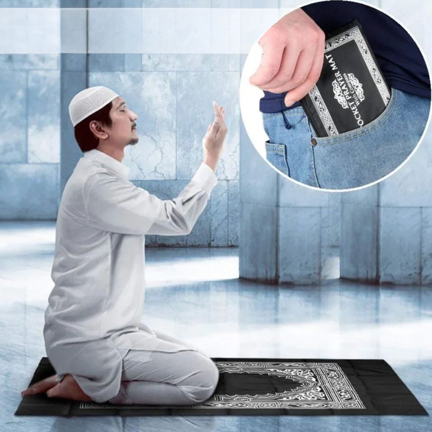 Tapis de priere de poche!