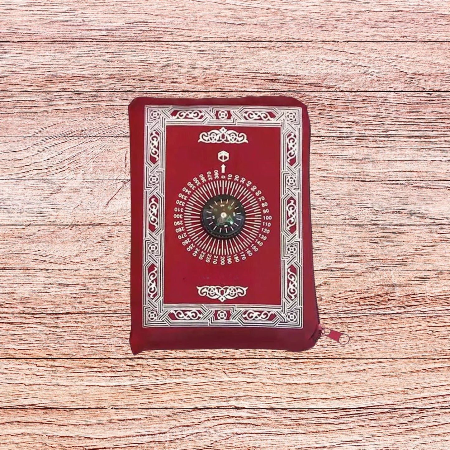 Tapis de priere de poche rouge