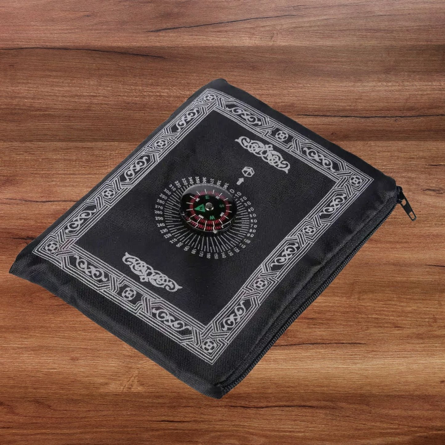 Tapis de priere de poche noir
