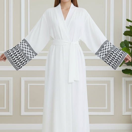 Abaya Kimono | Qodsiya blanc