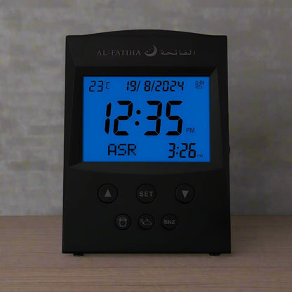 Lorsqu'il fait nuit noire, l'Adhan Horloge utilise sa fonction LED pour que vous puissiez voir même dans le noir