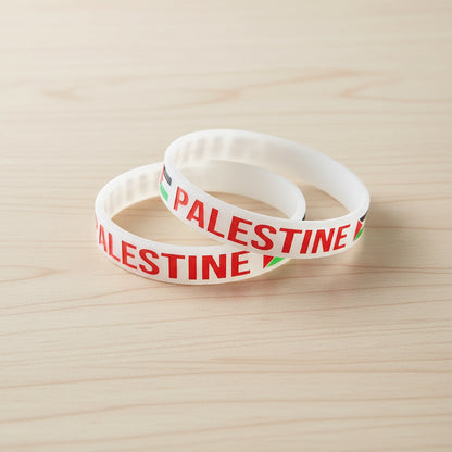 Bracelet Palestine | Silicone rouge