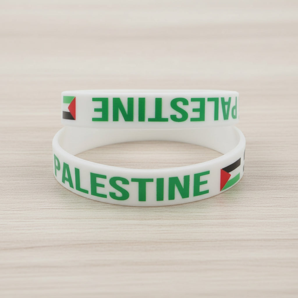 Bracelet Palestine | Silicone vert