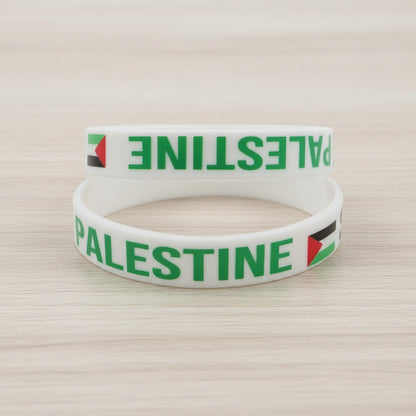 Bracelet Palestine | Silicone vert