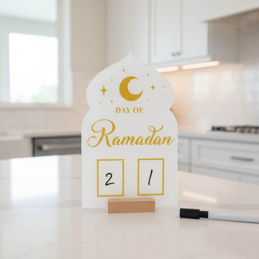 Calendrier Ramadan | Effaçable blanc