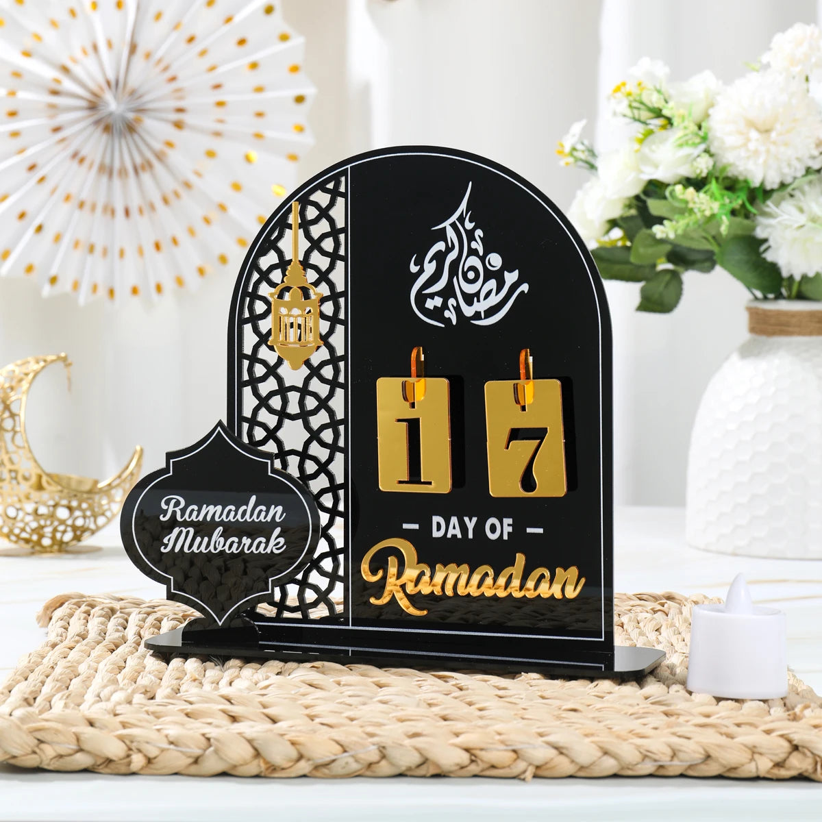 Calendrier Ramadan noir