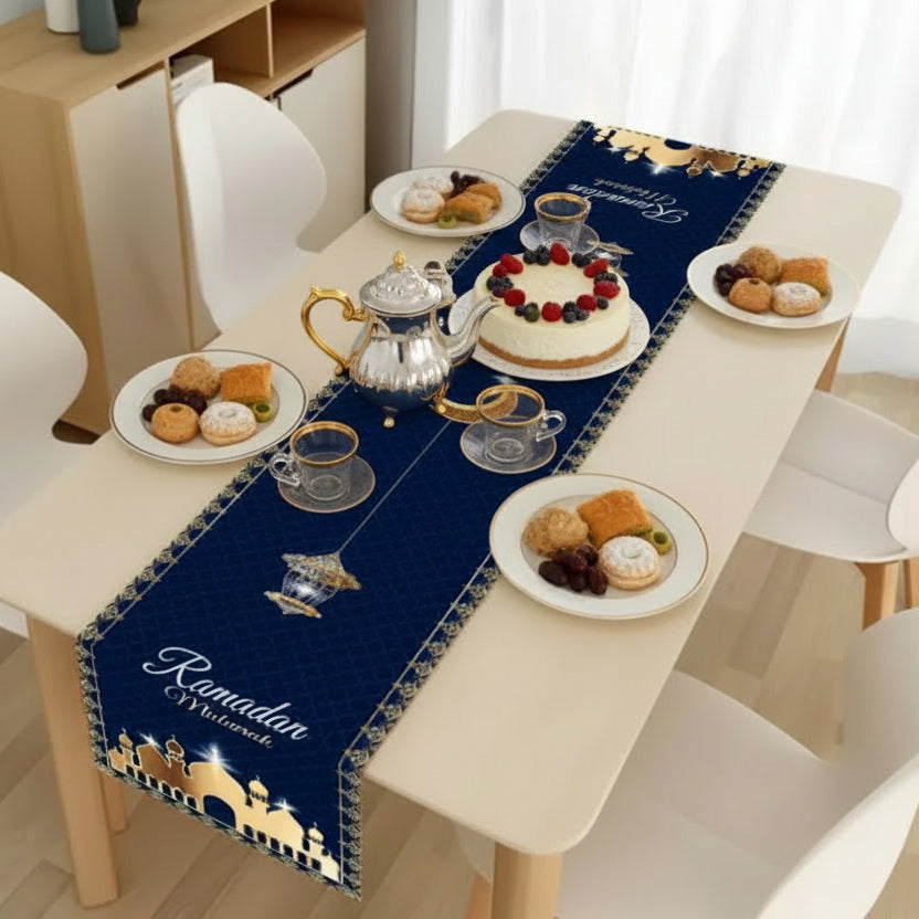Chemin de table | Ramadan bleu