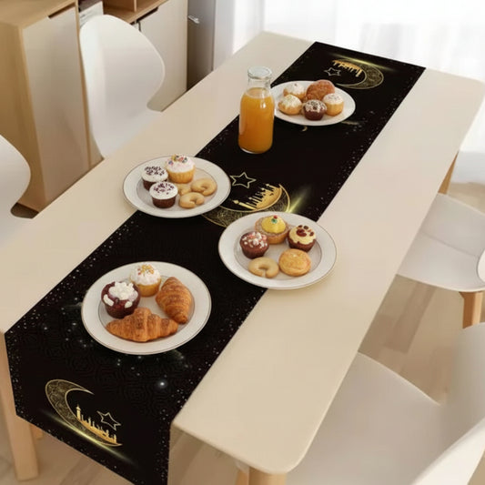 Chemin de table | Ramadan noir