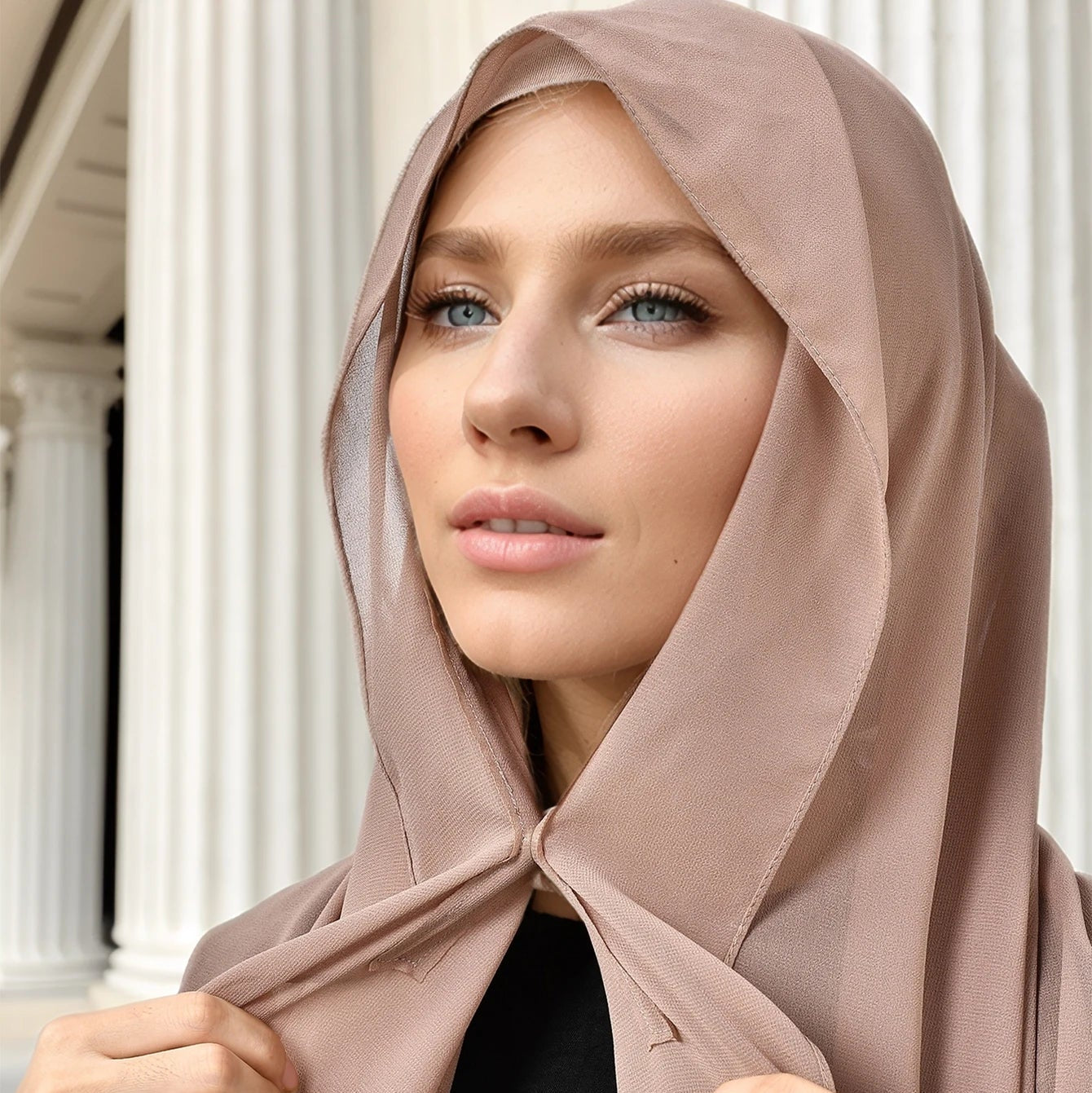 Hijab Aimanté | SnapHijab beige