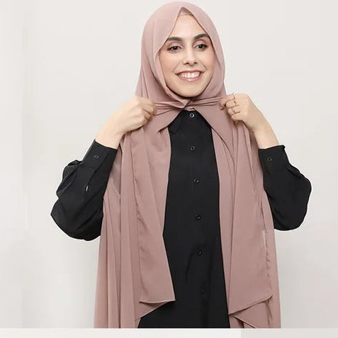 Hijab Aimanté | SnapHijab bois de rose