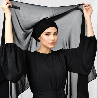 Hijab Aimanté | SnapHijab noir