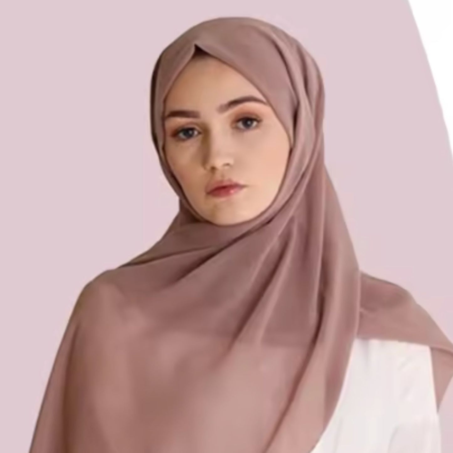 Hijab instantané beige