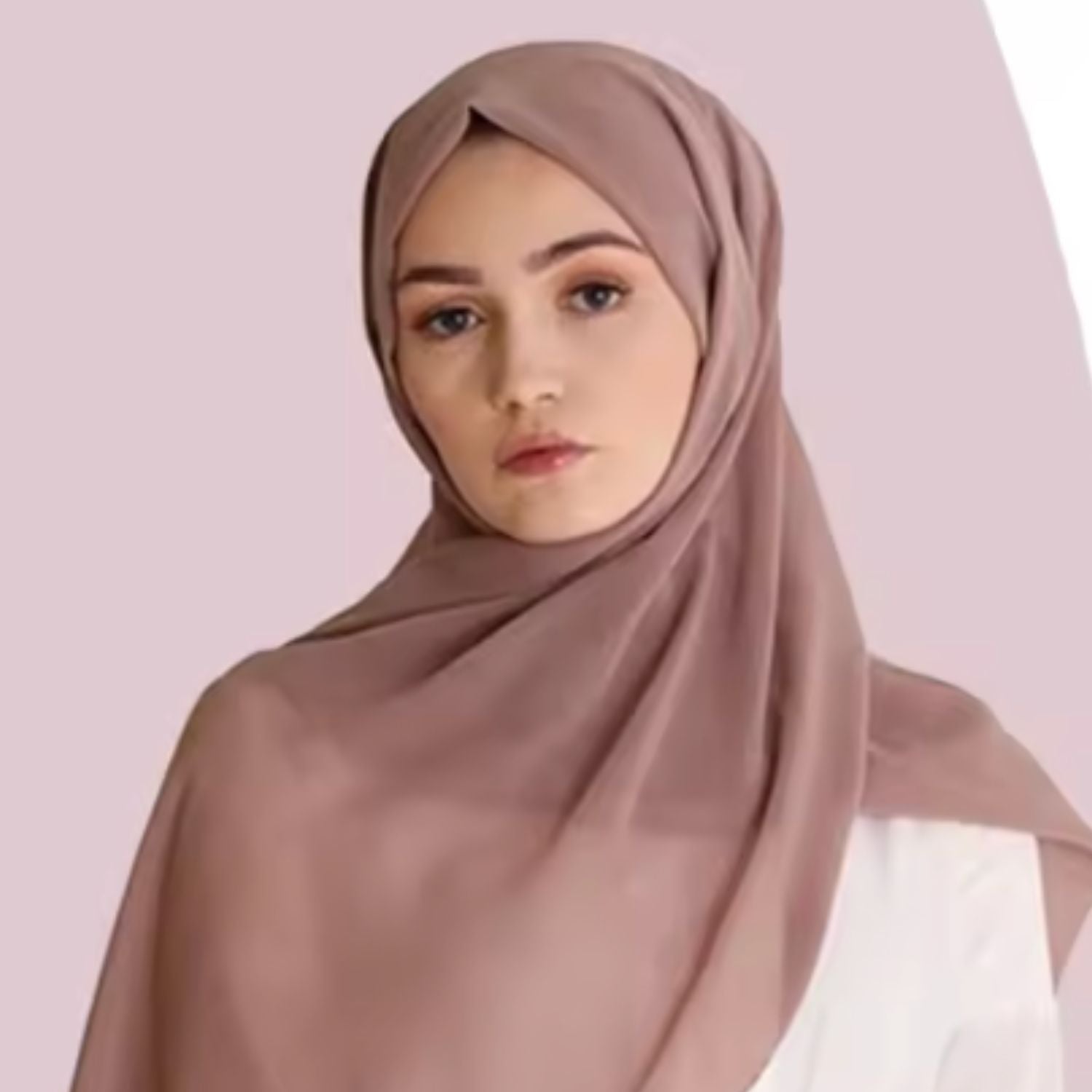 Hijab instantané beige