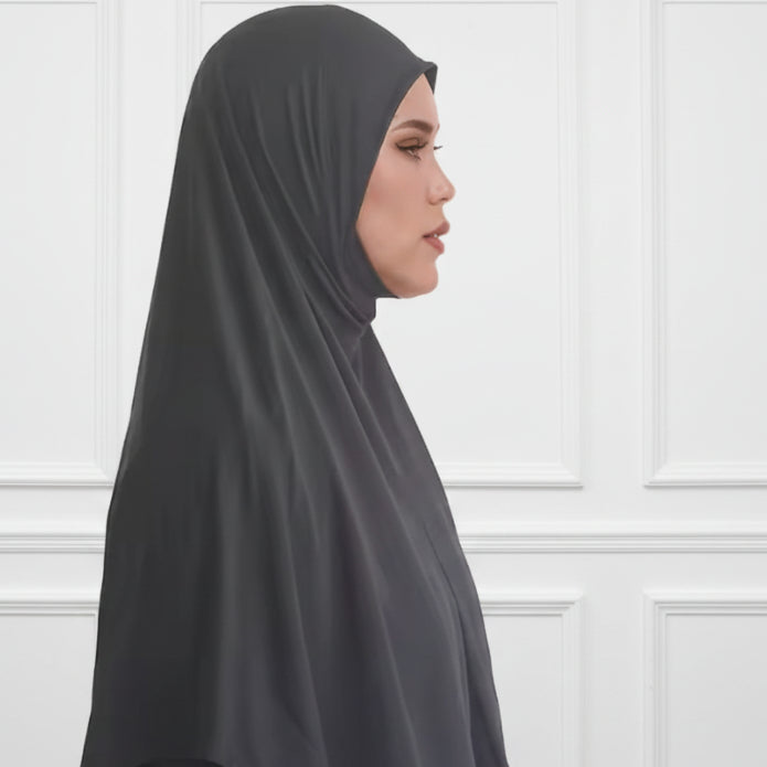 Hijab instantane gris