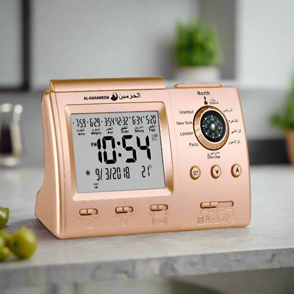 LHorloge avec Adhan bronze: un rappel à la prière mais aussi une décoration charmante