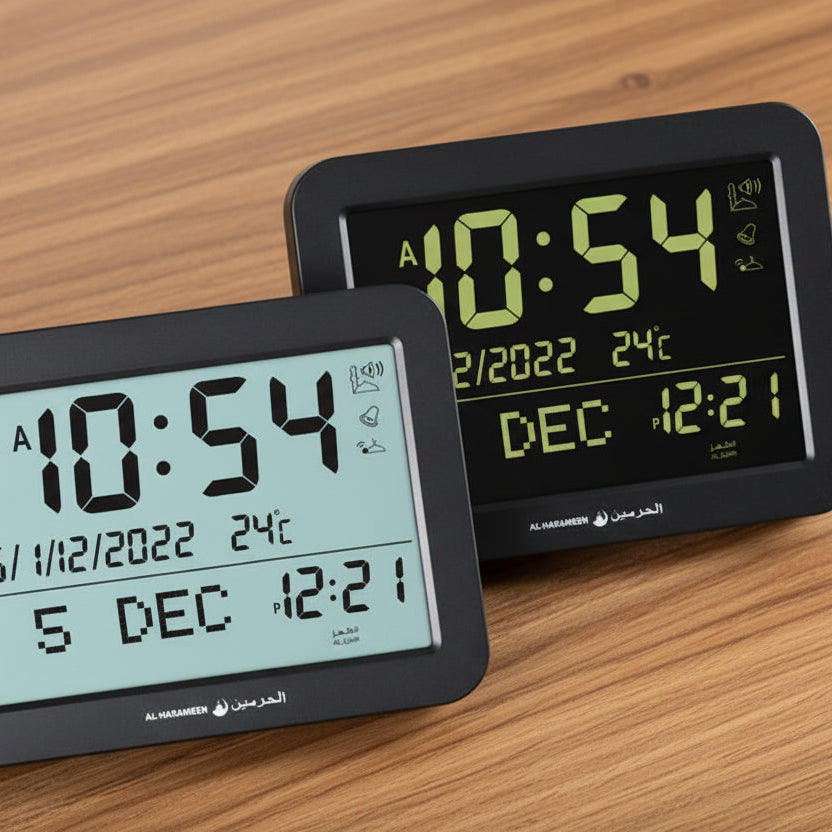 Voici les deux variantes de l'Horloge pour la priere