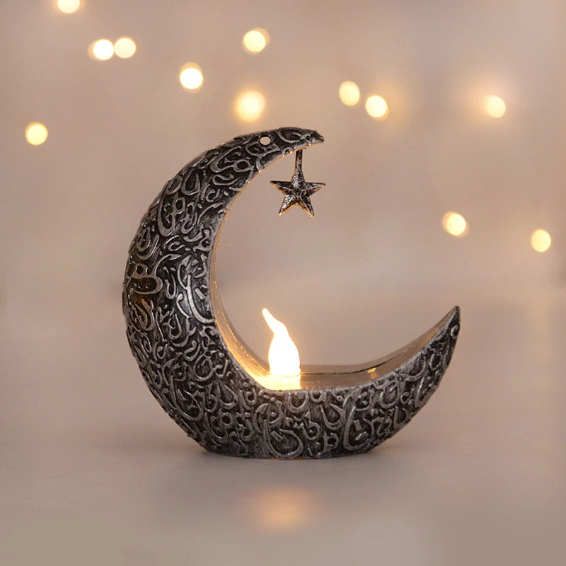Lanterne Ramadan | Croissant de Lune argent