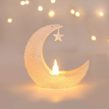 Lanterne Ramadan | Croissant de Lune blanc