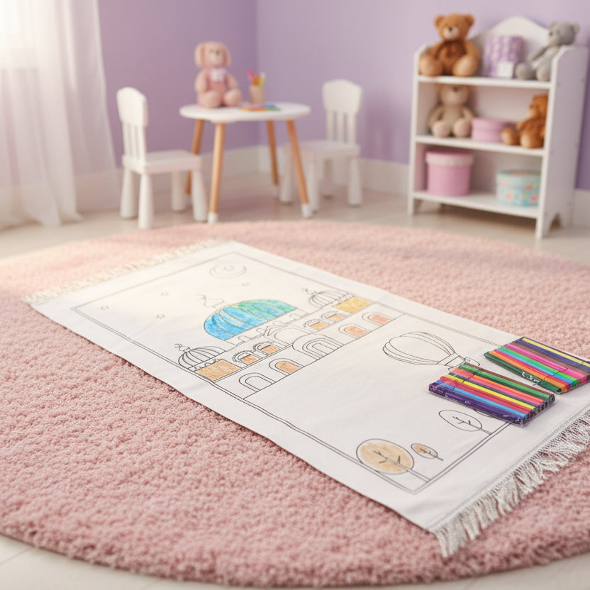 Le Tapis de priere enfant | Coloriage masjid