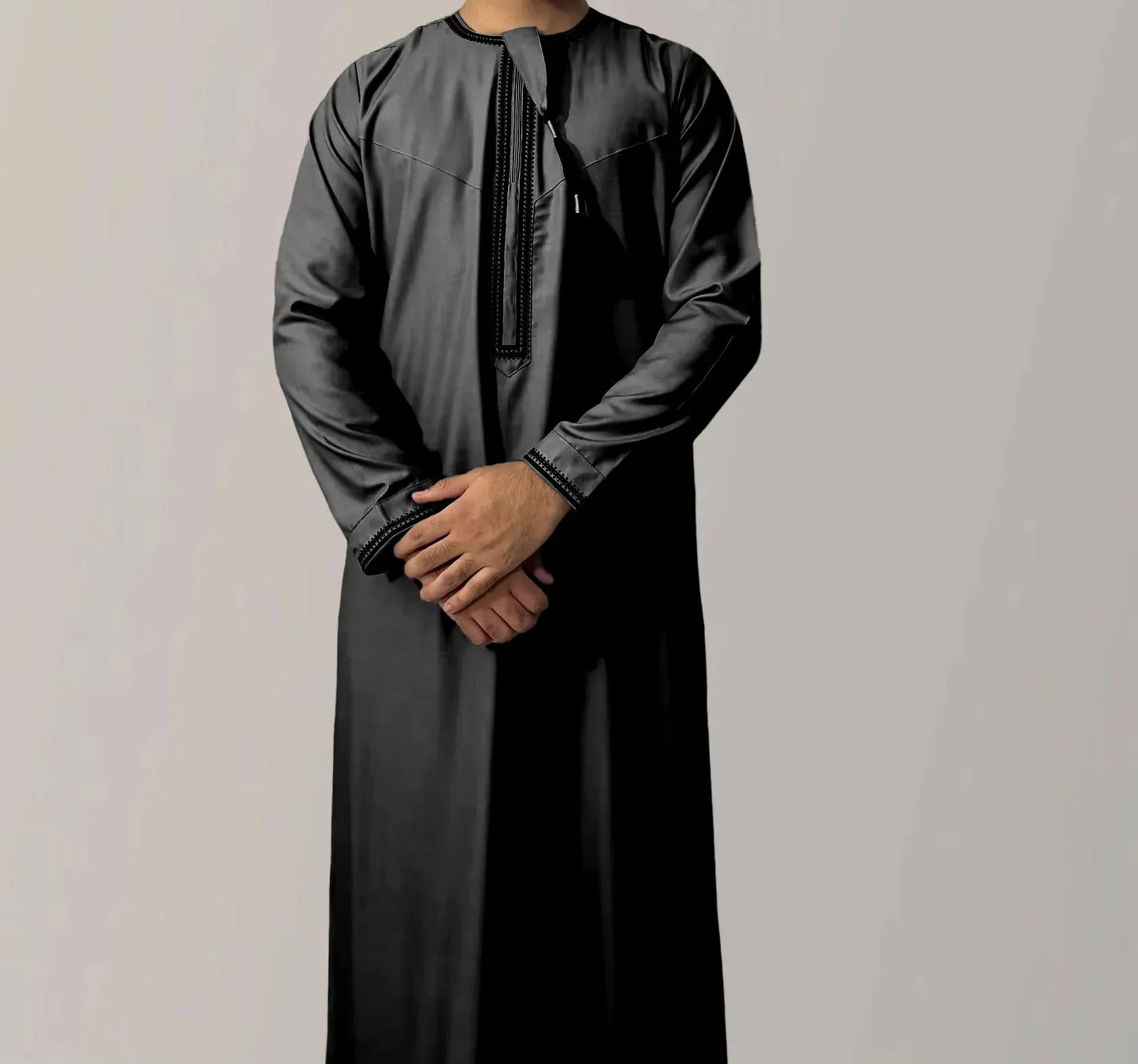 Qamis pour homme | Ahmed noir