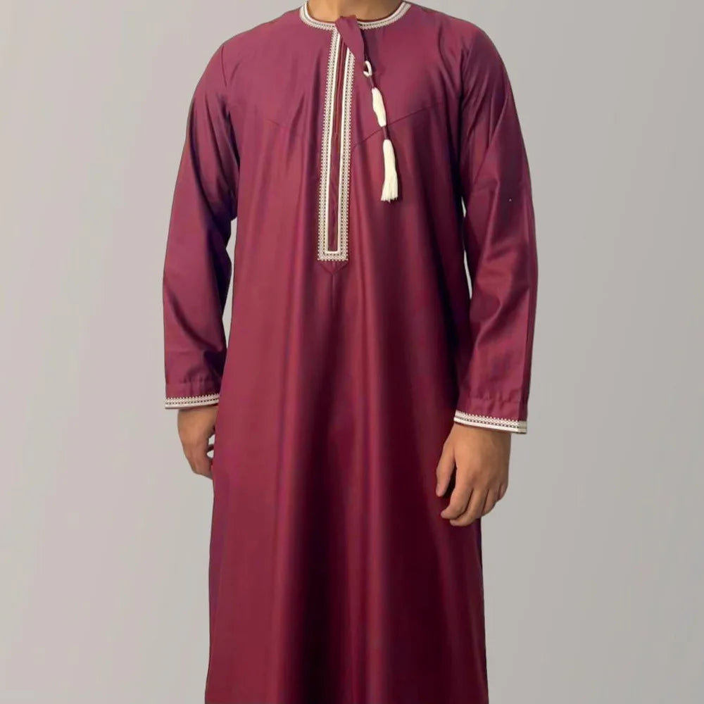 Qamis pour homme | Ahmed rouge