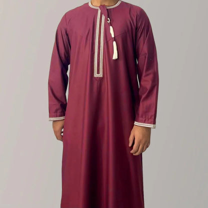 Qamis pour homme | Ahmed rouge