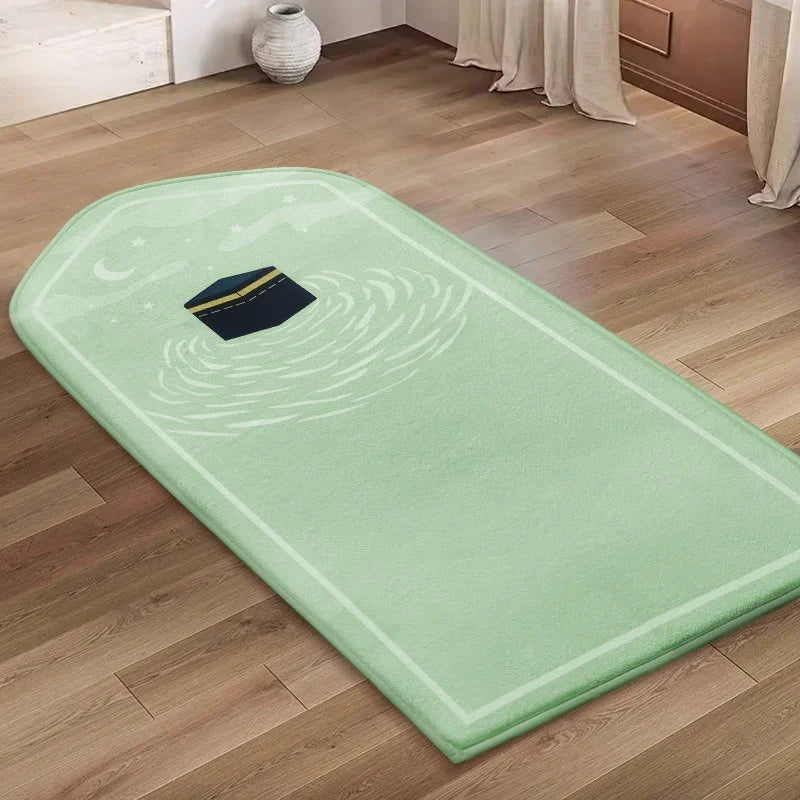 Tapis de priere | Kaaba vert