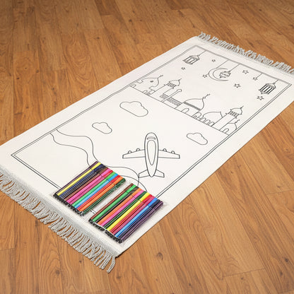 Tapis de priere enfant | Coloriage ville