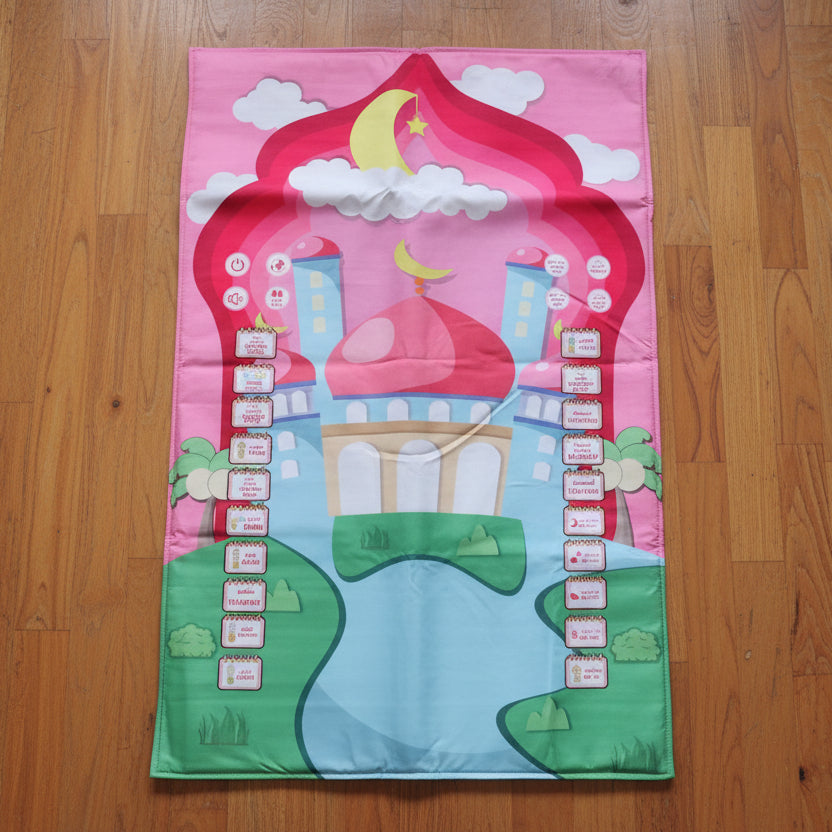 Tapis de prière interactif | FunSalat rose
