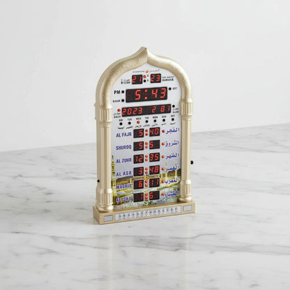 Adhan Clock  dorée