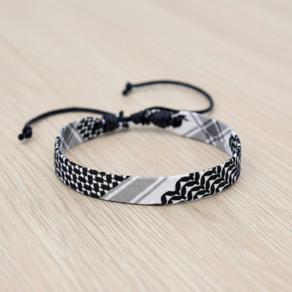 Bracelet Palestine | Laine noir