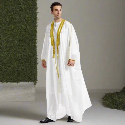 Caftan Homme - JubbaElite™ - Blanc - Ma Oumma