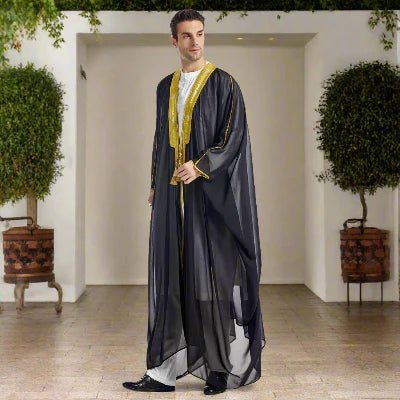 Caftan Homme - JubbaElite™ - Noir - Ma Oumma