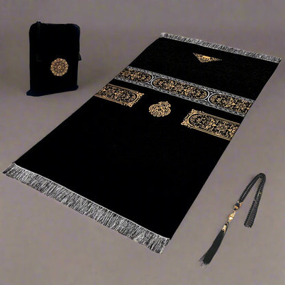 Le coffret tapis de priere mosaïque or et argent