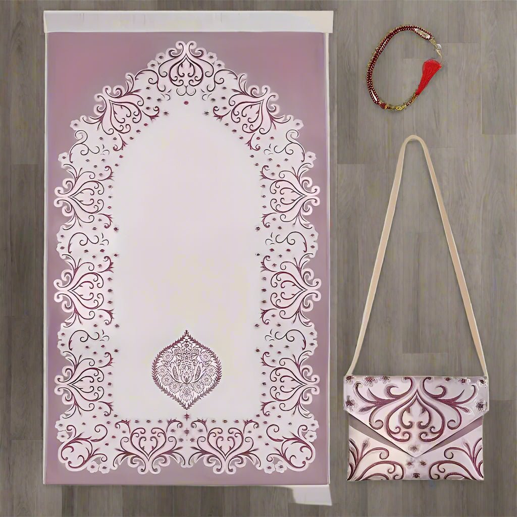 Le coffret tapis de priere magenta
