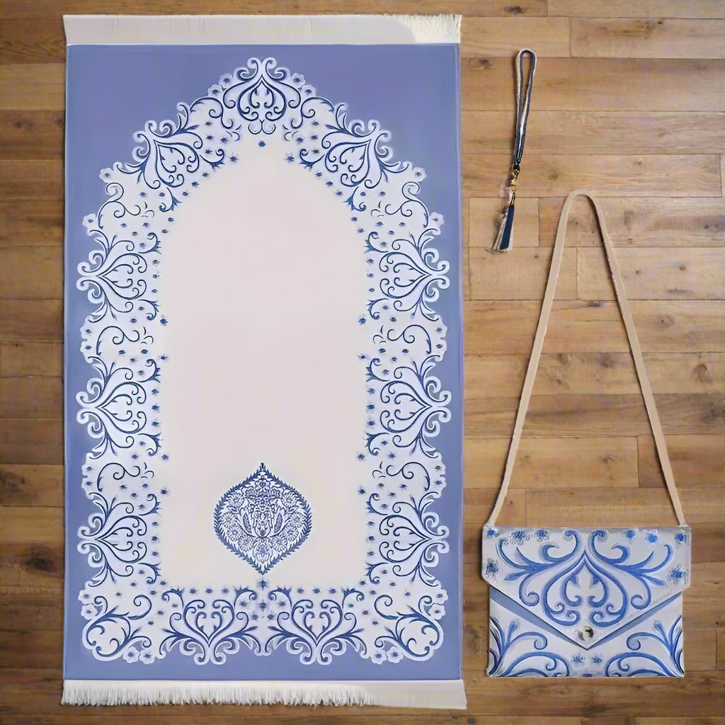 Le coffret tapis de priere violet