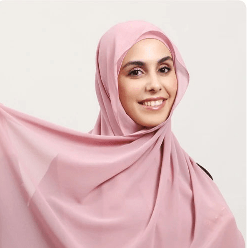le hijab aimant rose