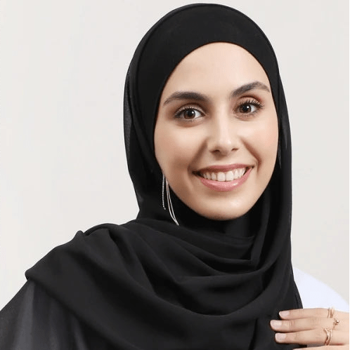 le hijab aimant noir