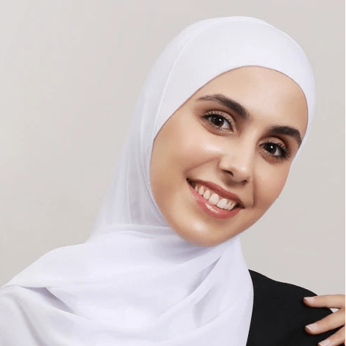le hijab aimant blanc