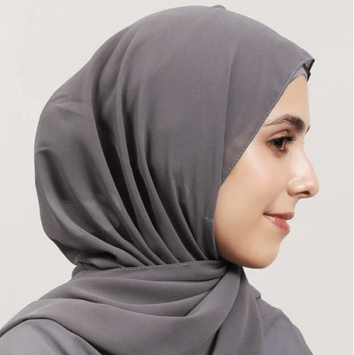 le hijab aimant gris