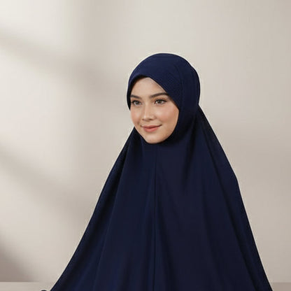 le hijab instantané bleu marin