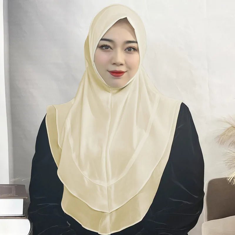 le hijab instantané jaune