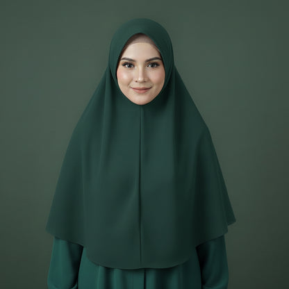 le hijab instantané émeraude