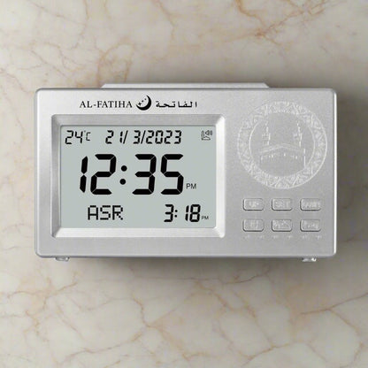L'Horloge Adhan | Adhan Clock affiche la température, la date et même l'heure de la prochaine prière