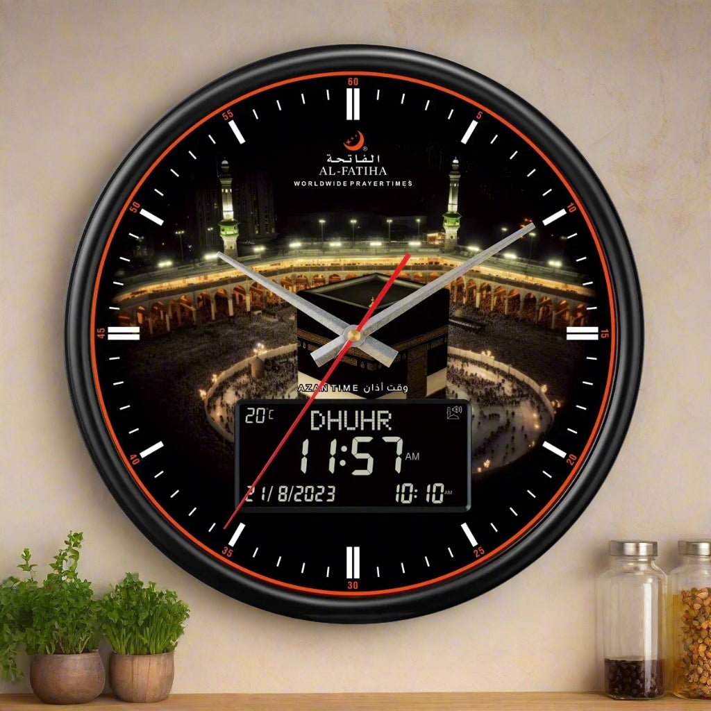 L'horloge Adhan murale diffuse l'appel à la prière sans que vous n'ayez à faire quoi que ce soit