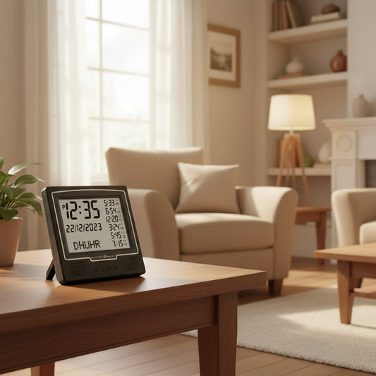 Voici l'horloge azan | azan clock noir