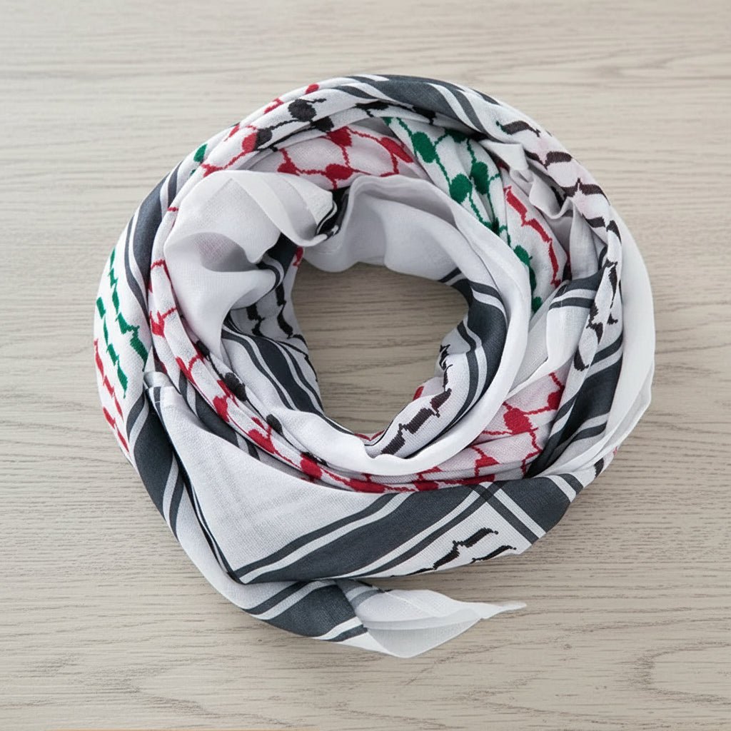 le keffieh palestinien couleurs palestine
