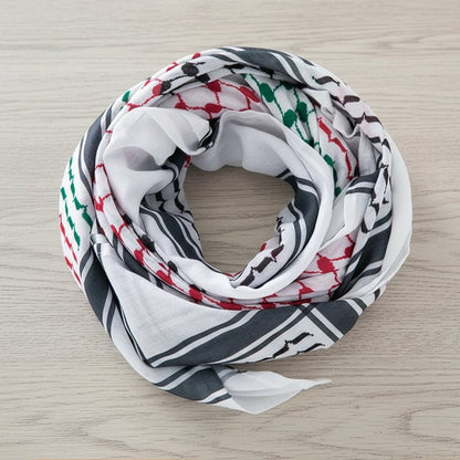 le keffieh palestinien couleurs palestine