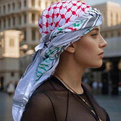 Le keffieh palestinien est magnifique, peut importe comment il est porté